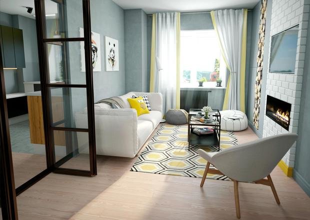 Фото из портфолио Гостиная и коридор – фотографии дизайна интерьеров на INMYROOM