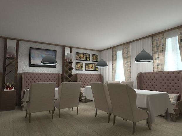 Фото из портфолио Гриль Бар – фотографии дизайна интерьеров на INMYROOM