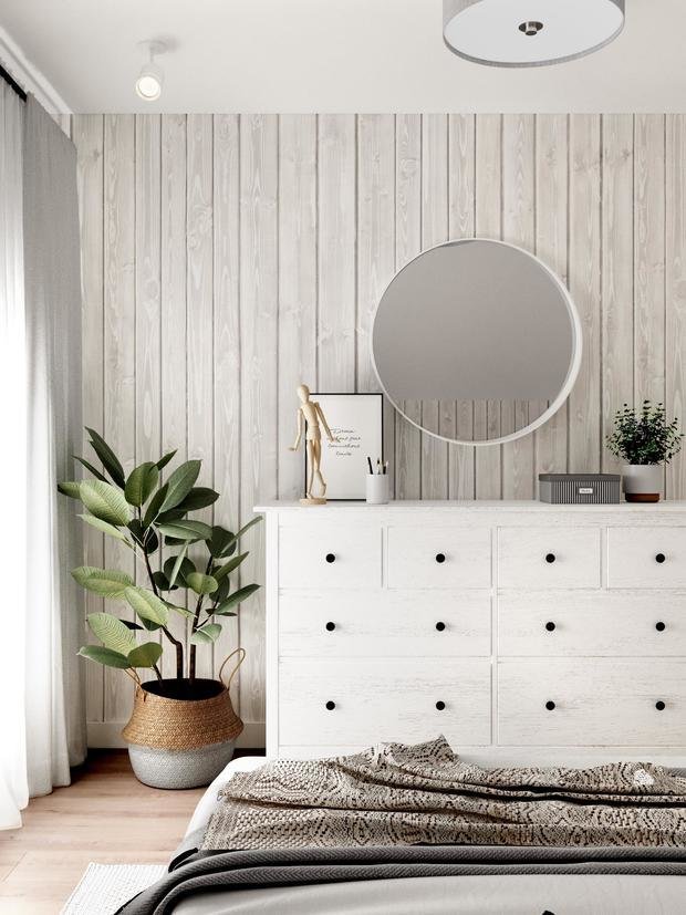 Фотография: Спальня в стиле Скандинавский, Дом, Проект недели, Дом и дача, Ленинградская область, 4 и больше, Более 90 метров, Анастасия Рамазанова – фото на INMYROOM