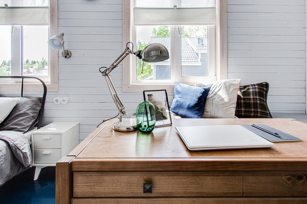 Фотография: Кабинет в стиле Прованс и Кантри, Скандинавский, Дом, Проект недели, Дача, Дом и дача, Истринский район, 4 и больше, Более 90 метров, Ксения Налетова – фото на INMYROOM