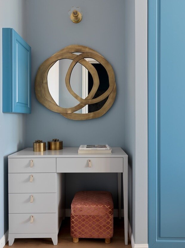 Фотография: Спальня в стиле Современный, Квартира, Проект недели, Москва, 2 комнаты, 40-60 метров, Юлия Тельнова – фото на INMYROOM