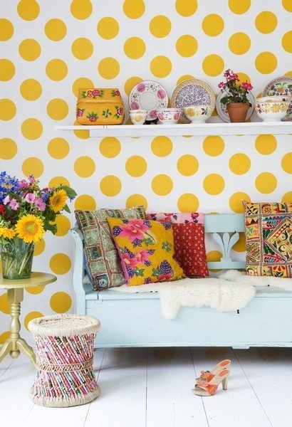 Фотография: Гостиная в стиле Прованс и Кантри, Малогабаритная квартира, Квартира, Дома и квартиры – фото на INMYROOM