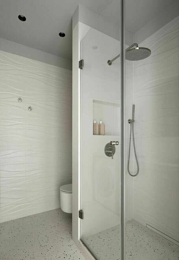 Фотография: Ванная в стиле Современный, Минимализм, Квартира, Проект дня, Калининград, Монолитный дом, 2 комнаты, 40-60 метров, Юлия Смышляева – фото на INMYROOM