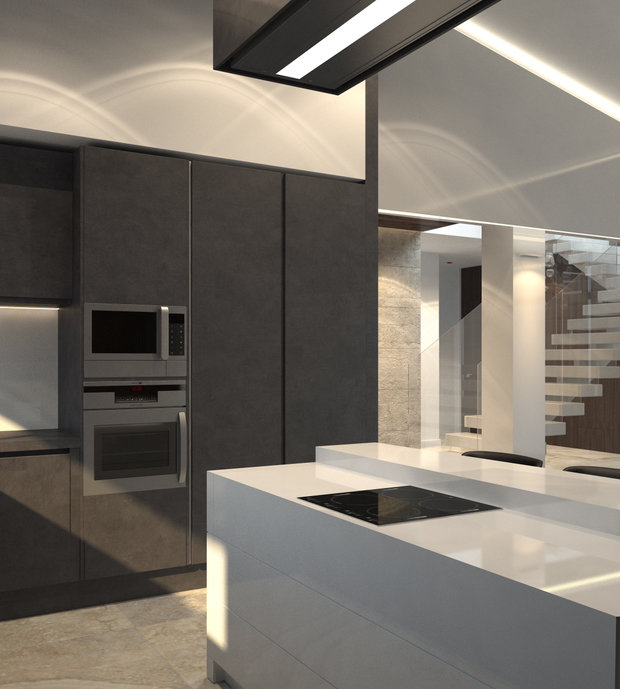 Фото из портфолио Проект загородного дома 310 кв.м. в поселке Подмосковные вечера – фотографии дизайна интерьеров на INMYROOM