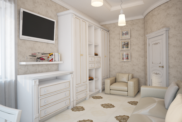 Фото из портфолио Квартира в классическом стиле в светлых тонах – фотографии дизайна интерьеров на INMYROOM