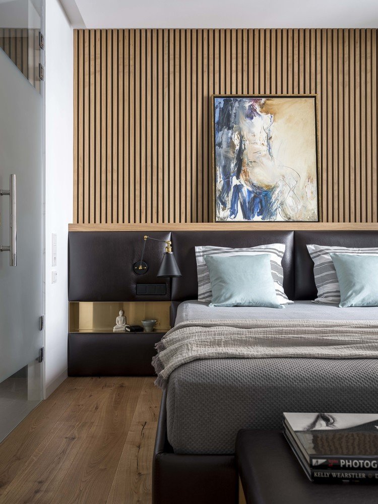 Фотография: Спальня в стиле Современный, Скандинавский, Квартира, Проект недели, Москва, Алексей Иванов, Павел Герасимов, Монолитный дом, ЖК «Водный», 2 комнаты, 60-90 метров – фото на INMYROOM