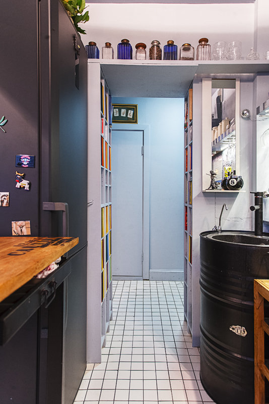 Фотография: в стиле , Эклектика, Квартира, Студия, Россия, Проект недели, Черный, Москва, Синий, Голубой, Герой InMyRoom, квартира дизайнера, Наталья Анахина, видео, Кирпичный дом, до 40 метров – фото на INMYROOM Фотография: в стиле , Эклектика, Квартира, Студия, Россия, Проект недели, Черный, Москва, Синий, Голубой, Герой InMyRoom, квартира дизайнера, Наталья Анахина, видео, Кирпичный дом, до 40 метров – фото на INMYROOM