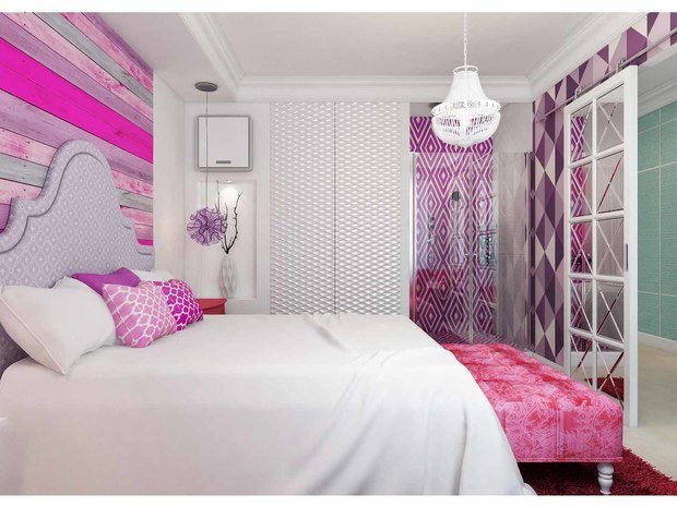 Фото из портфолио "Клубника, пионы и седьмое небо". Проект квартиры 105 кв.м. – фотографии дизайна интерьеров на INMYROOM