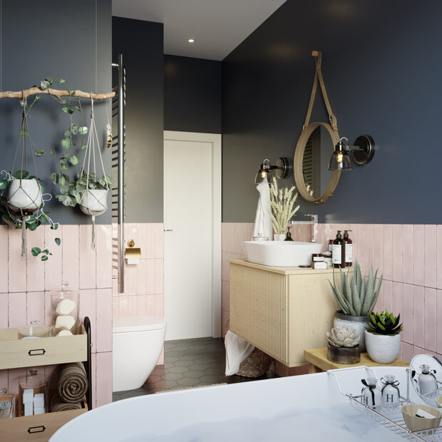 Фотография: Ванная в стиле Скандинавский, Современный, Квартира, Проект недели, Москва, 3 комнаты, Более 90 метров, Наталия Васильева – фото на INMYROOM