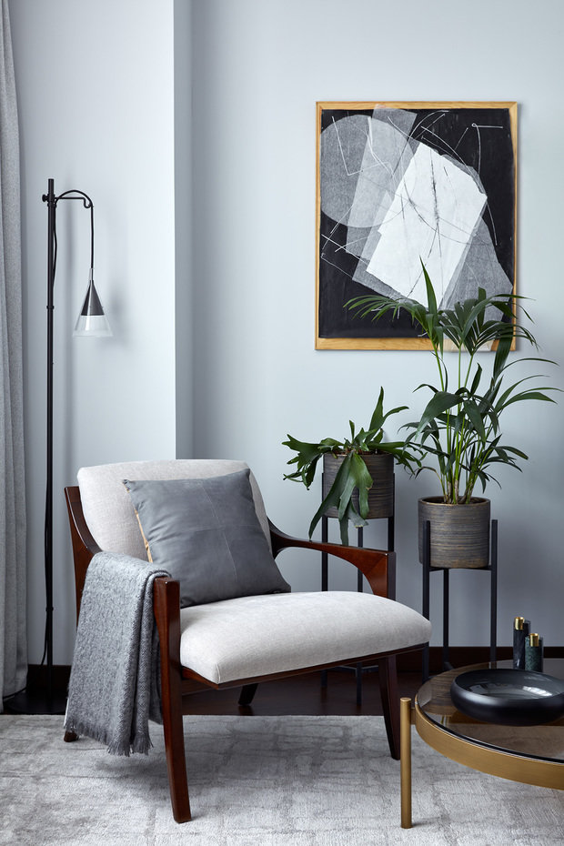 Фотография: Мебель и свет в стиле Современный, Квартира, Проект недели, Москва, Монолитный дом, ЖК Дирижабль, 3 комнаты, Более 90 метров, Анастасия Рыкова, Анастасия Бажинская, S-Style – фото на INMYROOM