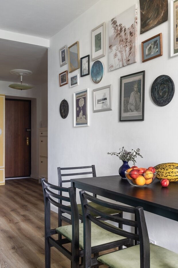 Фотография: Кухня и столовая в стиле Современный, Винтажный, Малогабаритная квартира, Квартира, Проект недели, Санкт-Петербург, Кирпичный дом, 1 комната, до 40 метров, Александра Сакмарова – фото на INMYROOM