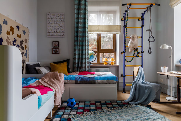 Фотография: Детская в стиле Скандинавский, Дом, Проект недели, Дом и дача, Краснодар, Кирпичный дом, 2 комнаты, 60-90 метров, Надежда Маций – фото на INMYROOM