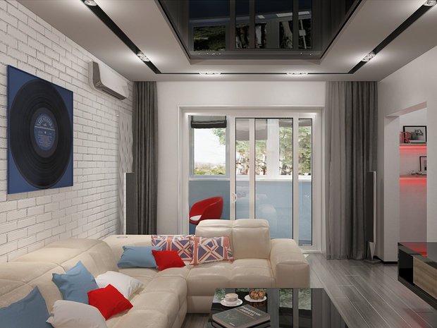 Фото из портфолио Трехкомнатная квартира с элементами хай тек – фотографии дизайна интерьеров на INMYROOM