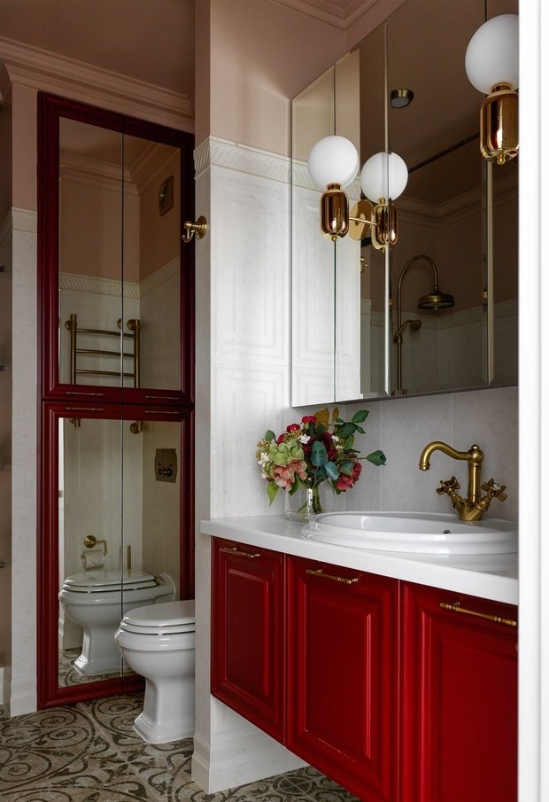 Фотография: Ванная в стиле Классический, Современный, Квартира, Проект недели, Москва, Монолитный дом, 1 комната, 40-60 метров, Серж Махов – фото на INMYROOM