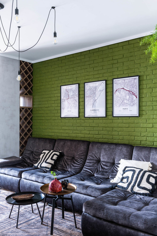 Фотография: Гостиная в стиле Лофт, Квартира, Проект дня, Ростов-на-Дону, Более 90 метров, Юлия Филиппова – фото на INMYROOM