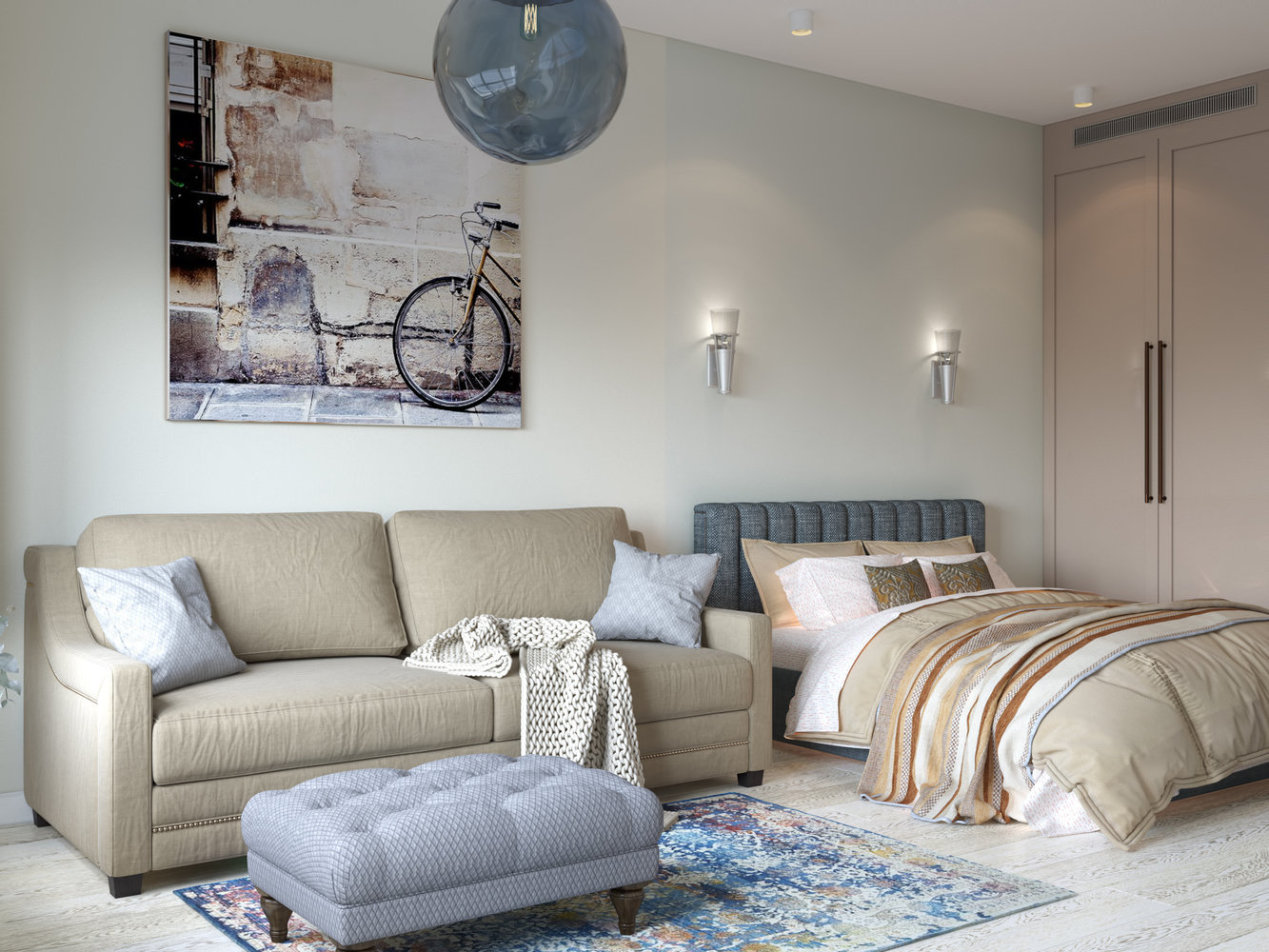 Фотография: Гостиная в стиле Современный, Квартира, Проект недели, Москва, Ирина Кривцова, Монолитный дом, 1 комната, 40-60 метров – фото на INMYROOM Фотография: Гостиная в стиле Современный, Квартира, Проект недели, Москва, Ирина Кривцова, Монолитный дом, 1 комната, 40-60 метров – фото на INMYROOM