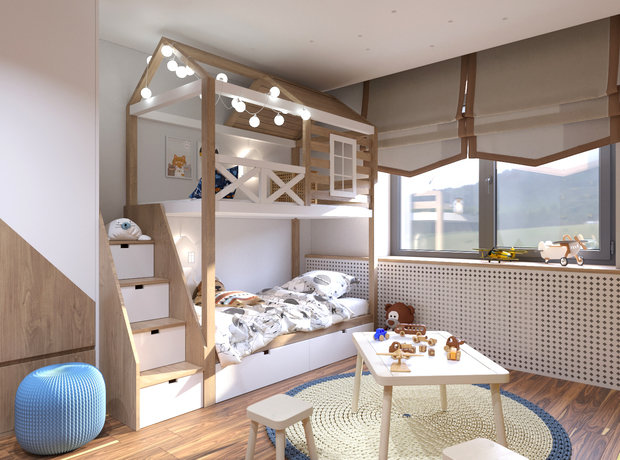 Фото из портфолио Коттедж в Братске  – фотографии дизайна интерьеров на INMYROOM