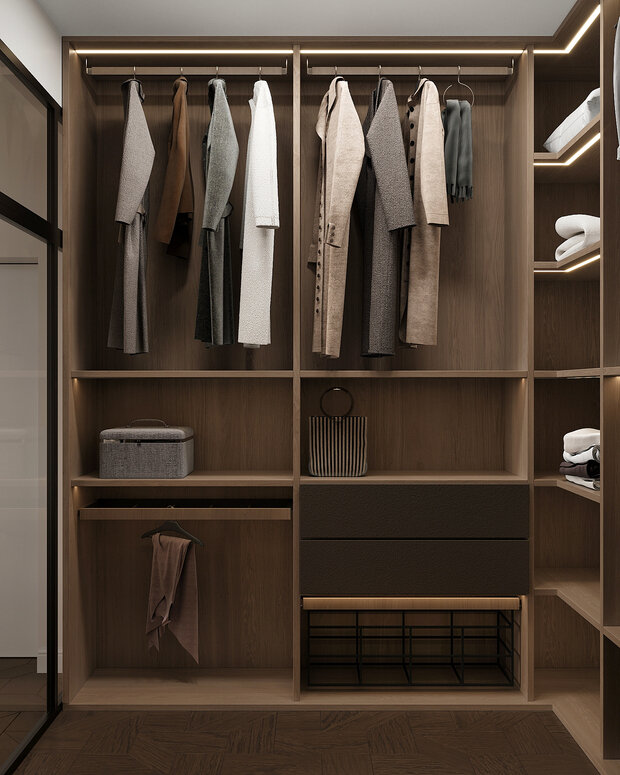 Фото из портфолио Дизайн интерьера квартиры в ЖК «Alpen (Альпен)» в стиле современная классика – фотографии дизайна интерьеров на INMYROOM