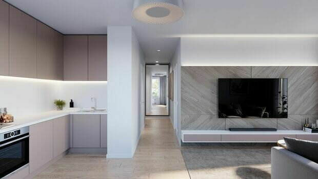 Фотография: Кухня и столовая в стиле Современный, Квартира, Проект дня, 1 комната, 40-60 метров, дизайн-проект – фото на INMYROOM