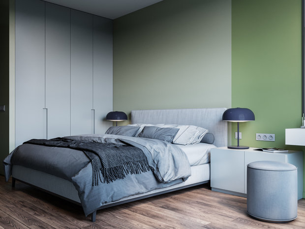 Фотография: Спальня в стиле Минимализм, Скандинавский, Современный, Квартира, Проект недели, Москва, Монолитный дом, 2 комнаты, 40-60 метров, 60-90 метров, Бюро «Общая Площадь» – фото на INMYROOM