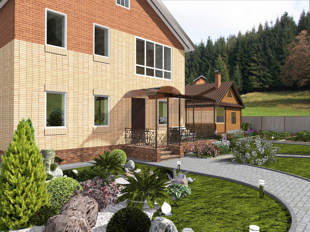 Фото из портфолио Ландшафтный проект в поселке Жареный Бугор – фотографии дизайна интерьеров на INMYROOM