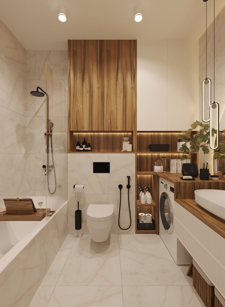 Фото из портфолио Санузел в современном стиле – фотографии дизайна интерьеров на INMYROOM Фото из портфолио Санузел в современном стиле – фотографии дизайна интерьеров на INMYROOM