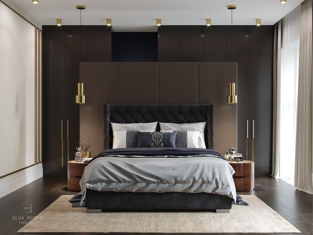 Фото из портфолио Синий и шоколад – фотографии дизайна интерьеров на INMYROOM