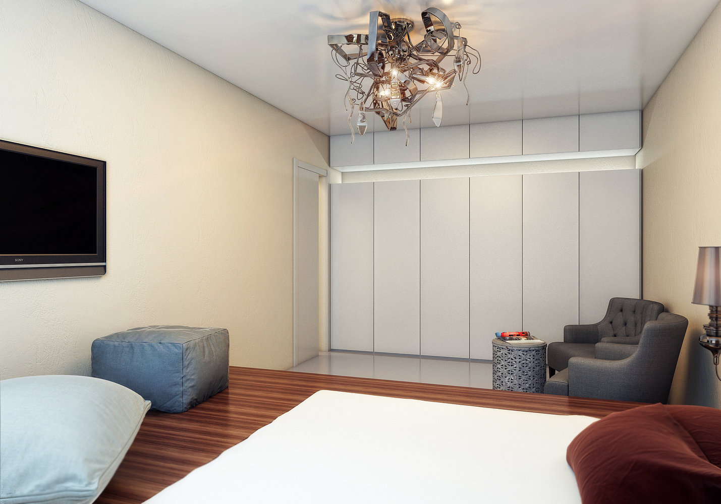 Фото из портфолио Однушка с подиумом-трансформером – фотографии дизайна интерьеров на INMYROOM Фото из портфолио Однушка с подиумом-трансформером – фотографии дизайна интерьеров на INMYROOM