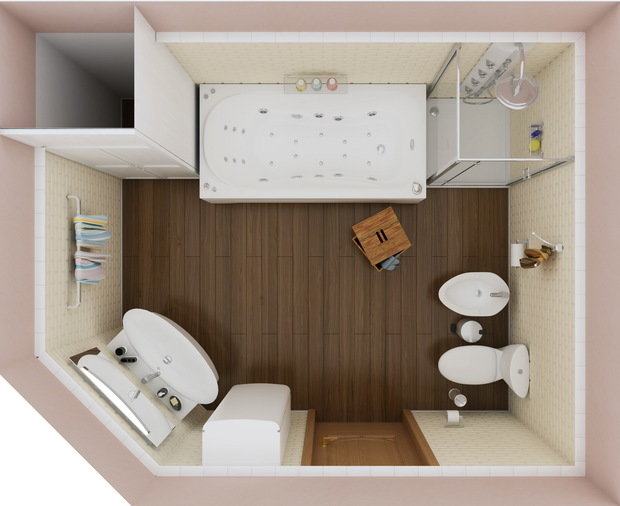 Фото из портфолио Дизайн ванной 9,5 м² – фотографии дизайна интерьеров на INMYROOM