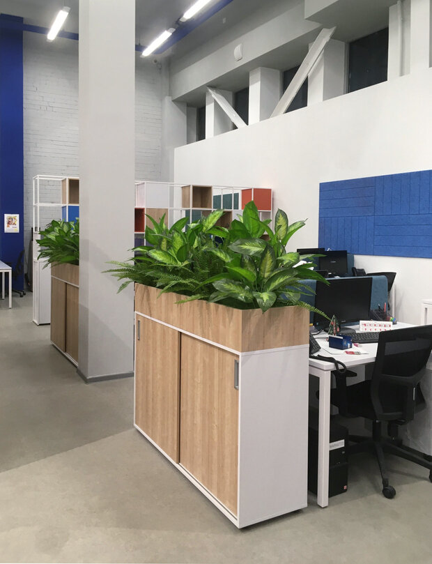 Фото из портфолио Офис сотрудников отдела маркетинга КРК "Мегаполис", г. Челябинск – фотографии дизайна интерьеров на INMYROOM