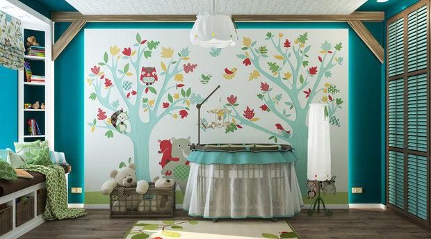 Фото из портфолио Детская "Forest animals" – фотографии дизайна интерьеров на INMYROOM