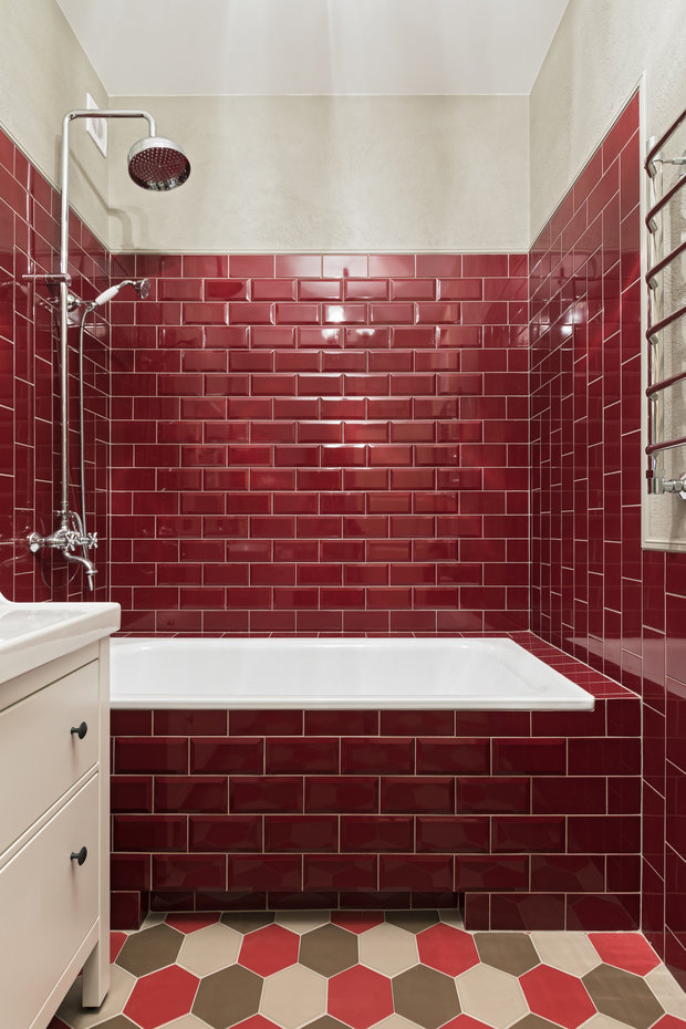 Фотография: Ванная в стиле Эклектика, Квартира, Проект недели, Минск, Сталинка, 2 комнаты, 60-90 метров, Алена Ерашевич – фото на INMYROOM