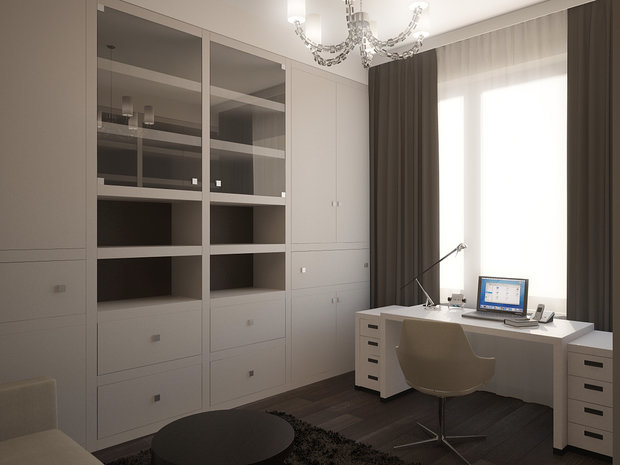Фото из портфолио Квартира 130 кв.м. в центре Москвы. Вдохновение от Armani Casa.  – фотографии дизайна интерьеров на INMYROOM