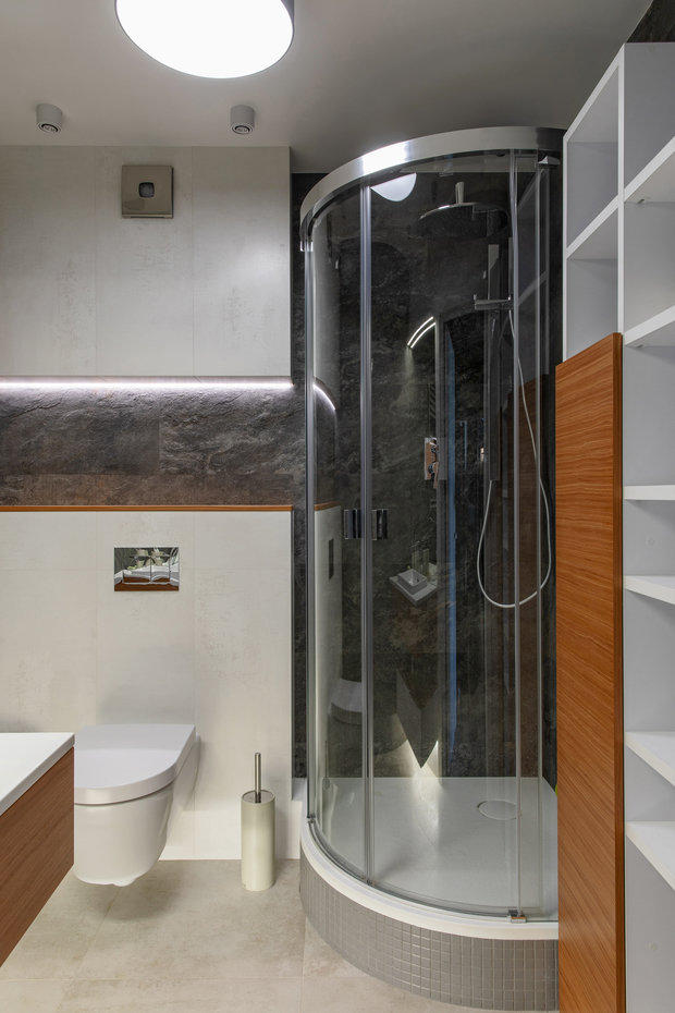 Визуализация ванной комнаты в современном стиле