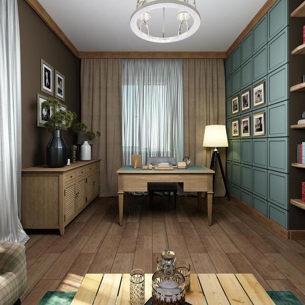 Фото из портфолио Коттедж «Голубое озеро» в стиле современной классики – фотографии дизайна интерьеров на INMYROOM