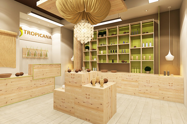 Фото из портфолио Бутик тайской натуральной косметики "Tropicana", г. Сургут – фотографии дизайна интерьеров на INMYROOM