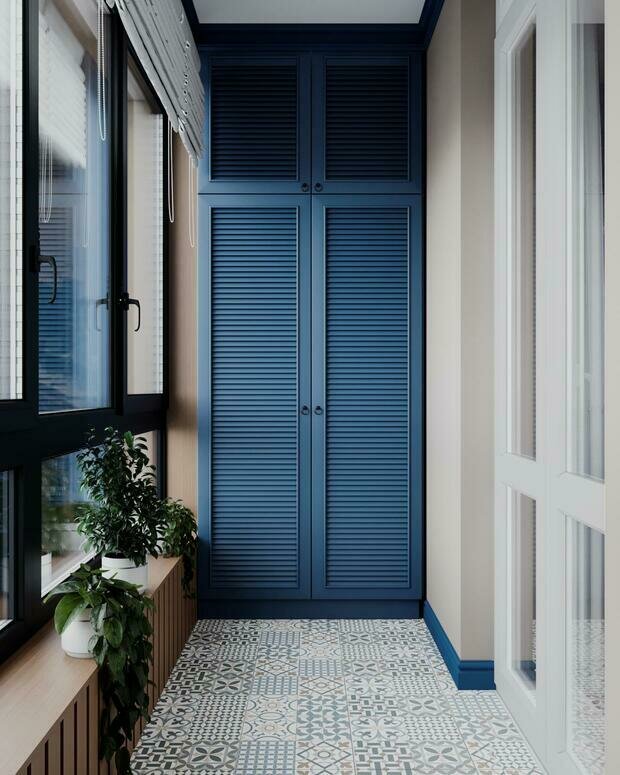 Фотография: Балкон в стиле Скандинавский, Современный, Эклектика, Квартира, Проект недели, Санкт-Петербург, Монолитный дом, 3 комнаты, 60-90 метров, VizDiz, Илона Ореховская – фото на INMYROOM