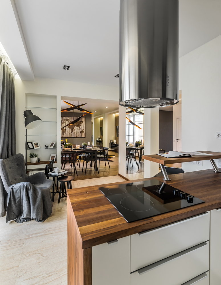 Фотография: Кухня и столовая в стиле Современный, Квартира, Проект дня, Санкт-Петербург, новостройка, Монолитный дом, Арина Волкова, Андрей Белимов-Гущин, 2 комнаты, Более 90 метров – фото на INMYROOM Фотография: Кухня и столовая в стиле Современный, Квартира, Проект дня, Санкт-Петербург, новостройка, Монолитный дом, Арина Волкова, Андрей Белимов-Гущин, 2 комнаты, Более 90 метров – фото на INMYROOM