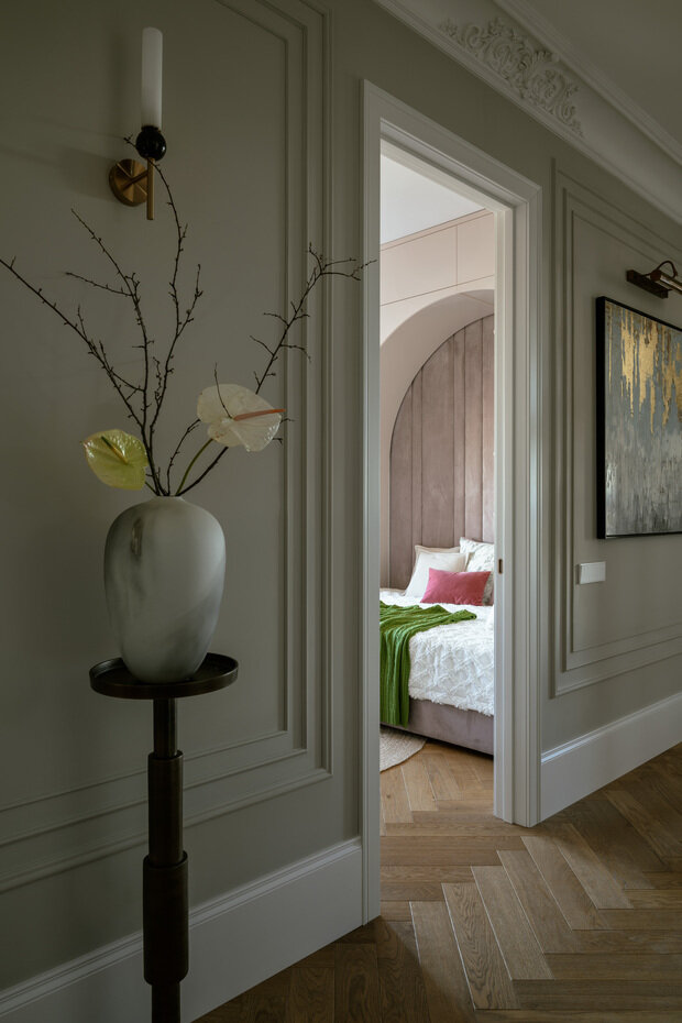 Фотография: Прихожая в стиле Классический, Современный, Эклектика, Квартира, Проект дня, Монолитный дом, 4 и больше, Более 90 метров, современный с элементами классики и роскоши, Тата Шушнина – фото на INMYROOM