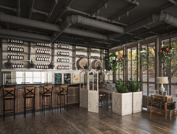 Фото из портфолио Ресторан актуального дизайна – фотографии дизайна интерьеров на INMYROOM