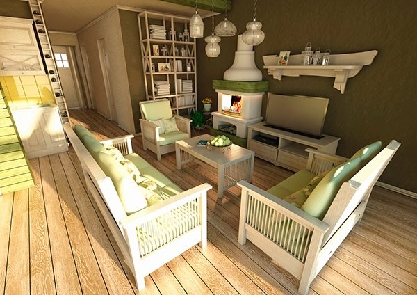 Фото из портфолио Проекты частных домов, коттеджей, загородных домов, таунхаусов и т.д.  – фотографии дизайна интерьеров на INMYROOM