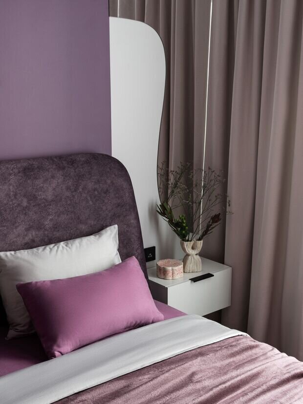 Фотография: Спальня в стиле Современный, Минимализм, Малогабаритная квартира, Квартира, Проект дня, Санкт-Петербург, 1 комната, 40-60 метров, Студия 3302 – фото на INMYROOM