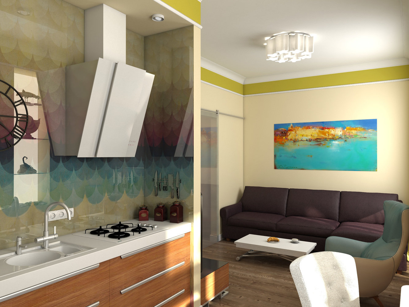 Фото из портфолио Малюсенькая гостиная для двоих. – фотографии дизайна интерьеров на INMYROOM Фото из портфолио Малюсенькая гостиная для двоих. – фотографии дизайна интерьеров на INMYROOM