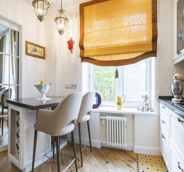 Фотография: Кухня и столовая в стиле Классический, Квартира, Проект недели, Студия 3.14, Сталинка, 3 комнаты, 60-90 метров, Иероним Грабштейн – фото на INMYROOM