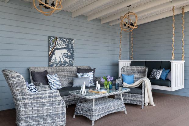 Фотография: Терраса в стиле Скандинавский, Эко, Классический, Дом, Проект недели, Анна Крапивко, Кирпичный дом, 4 и больше, Более 90 метров – фото на INMYROOM