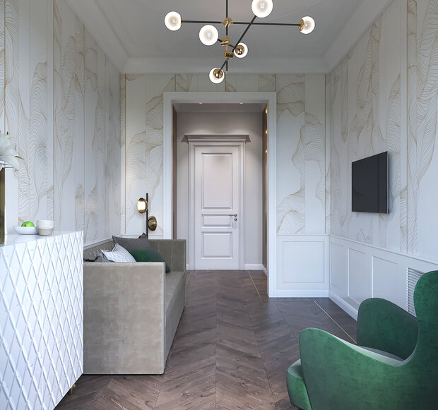 Фото из портфолио Гостевая в стиле неоклассика – фотографии дизайна интерьеров на INMYROOM