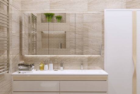 Квартира для молодой семьи Ванная