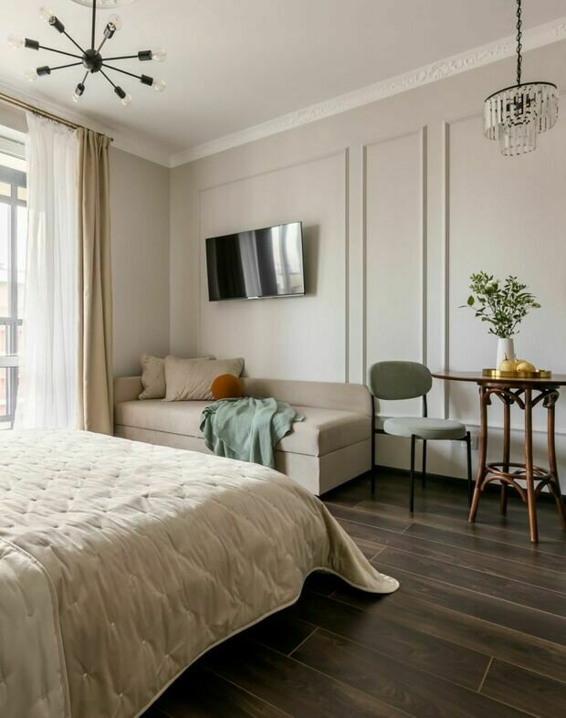 Фотография: Кухня и столовая в стиле Современный, Эклектика, Студия, Проект недели, Санкт-Петербург, до 40 метров, Ольга Трехонина – фото на INMYROOM