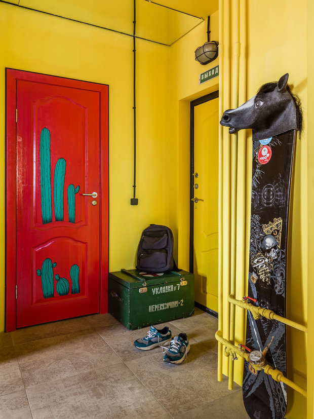 Фотография: Прихожая в стиле Лофт, Квартира, Проект недели, Самара, 1 комната, до 40 метров, Екатерина Малмыгина – фото на INMYROOM