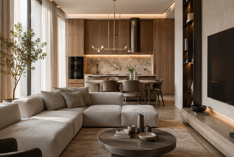 Дизайн интерьера квартиры в ЖК ""Golden sity" в стиле современная классика